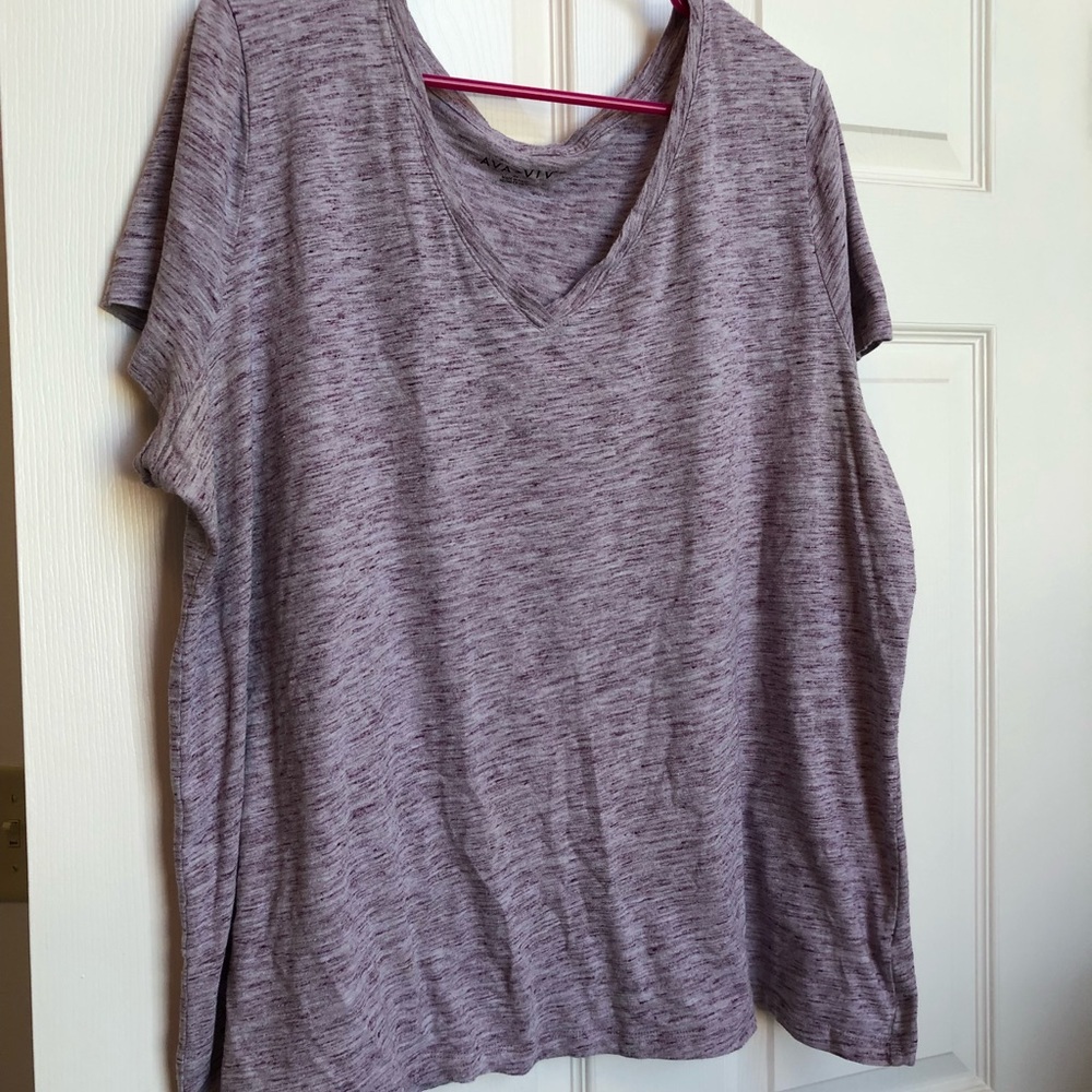 Purple Speckled Tee